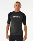 Rip Curl Shock Short Sleeve Rashguard - Men s - Medium   Black Marble