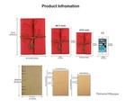 Retro Leaves Pendants Pu Leather Cover Loose Leaf Blank Writing Journal