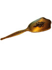 Vintage Hair Brush Ornate Gold Tone Floral Victorian Style 1950 s