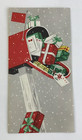 Vintage Mid Century Christmas Greeting Card Mailbox Filled With Gifts Letters