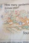 Vintage Beatrix Potter Cotton Fabric Cut sew Book Panel Peter Rabbit Incomplete 