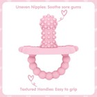 Silicone Teether Pacifier     Massaging Bumps Infant Teething Relief Pacifier