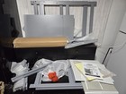 Corner Diaper Changing Table With Laundry Hamper  Storage Bin  And Contoured    