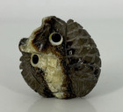 Native American Kateri Sanchez Quandelacy Fetish Septarian Nodule Owl