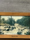 Vintage Waterfall Rustic Framed Print-watersmeet  Mich  