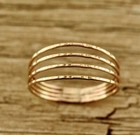 Thanksgiving Gift For Women s Solid Metal 925 Silver 4 Row Full Band Toe Ring