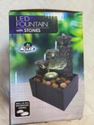 Indoor Tabletop Water Fountain Led Light Rocks Waterfall Desktop Relaxation Deco