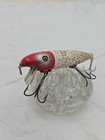 Vintage Pflueger Palomine Fishing Lure Silver Flash Red Head Wood Bait Collectib