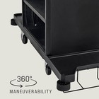 Rubbermaid Commercial 2202581 Housekeeping Cart  Plastic Frame  Black