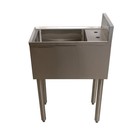 Bk Resources Slimline 12 wx21-1 4 d Stainless Steel Underbar Dumpsink
