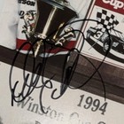 Dale Earnhardt Autographed  3 1995 Photo Gm Goodwrench 1994 Champion Hero Card