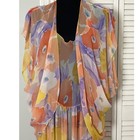 Vintage Peignoir Set Ralph Montenero Nightgown Robe Amazing Flutter Sleeve Usa