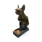 Goddess Bastet Statue Made In Egypt Ancient Egyptian Cat 9 Inches Tall Collect