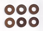 Pakistan   India - Rare Collection Of 6 Pice Coins