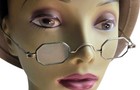 Antique Sliding Adjustable Civil War Reenactm Silvertone Metal Frame Eye Glasses