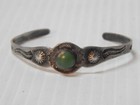 Vintage Navajo Indian Fred Harvey Sterling Silver Small Wrist Size Bracelet