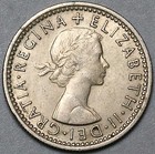 1957 Wedding 6 Pence Au Elizabeth Ii Great Britain Old Coin  23112404r 