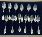 Set 12 Sterling  Silver 800 Italian Spoons With Case  4 3 8    Long 151 Grams