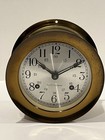 Vintage Seth Thomas Brass Corsair E537-000 Brass Ship Bell Clock - As Is - Read
