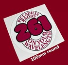 Vintage Piccadilly 261 Radio Station Car Window Sticker 60s 70s 80s 90s Classic