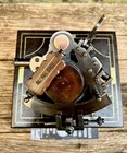Vintage Antique Brass Sextant With Wooden Case Perfect Navigational Tool For Mar