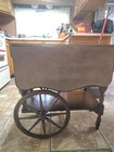 Vintage Wooden Rockingham Drop Leaf Tea bar Cart