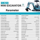 1 8 Ton Mini Excavator Kubota Diesel Pilot Digger   13 5hp B s Engine Skid Steer