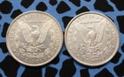 2 Morgan Silver Dollars  2 United States Of America  1 Coins  1880 O  1882