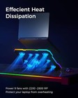 Chillcore Laptop Cooling Pad  Rgb Lights Laptop Cooler 9 Fans For 15 6-19 3 Inch