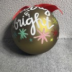 Coton Colors Christmas Ornament  Merry   Bright   New