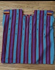 Handmade Women s Huipil Woven Tunic Top One Size Multi-color Striped