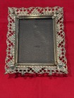 Ornate Vintage Gold Picture Frame Filigree 4x3  Baroque Style Scrollwork Metal