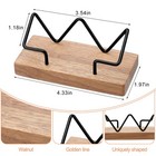 2 Pieces Wood Business Card Holder For Desk Wooden Business Card Display Stan   