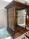 Gorgeous   Rare Antique Oak Display Case Showcase Counter Top  22    X 28   