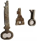 3 - Vtg Keys - Small Open Barrel  Eagle Lock   Master Lock Skeleton Keys