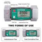 1 5 Inch Digital Turbine Flow Meter  10 5-74 Gpm Inline Npt Thread Fuel Flowm   