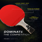 Ping Pong Paddles - Professional Level Table Tennis Rackets With Carbon Fiber Fo