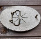 Initial   J    Rodeo Cowboy Letter Shine Gold Silver Western Belt Buckle