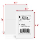 200 Premium 8 5  X 5 5  Half Sheet Self Adhesive Shipping Labels 2 Per Sheet
