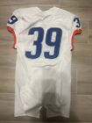 Game Worn Used Boise State Broncos Football Jersey Size 42  39 White