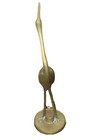 Vintage Brass Crane Figurine Mid Century 1950-60 s Made In Korea 11 5  Tall