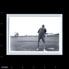 Old Vintage Photo Men Women Playing Baseball On Field Found Snapshot Photograph