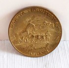 Vintage 1961 Brass Dakota Territory Good For 50 Cents In Trade Token Centennial