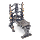 Durham Industries Miniature Printing Press Die Cast Metal 1977 Hong Kong Vtg