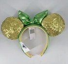 Peter Pan s Tinker Bell Headband 2026 Green Sequins Exclusive Minnie Ears Disney