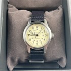 Bulova 96a246 Hack Ivory Dial Black Leather Strap Men   s Automatic Watch