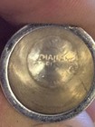 Sterling Silver Thimble With Hand Carved Leafy Design  This Is Hand Made Vintage