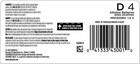 Duracell Coppertop D Batteries  4 Count Pack  D Battery With Long-lasting Power
