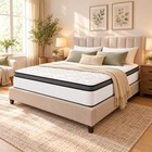 10  Queen Hybrid Mattress In A Box - Medium Firm Support  Comfortable Sleep