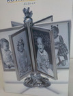 1997 Royal Limited Silver Brushed Metal Baby Photo Spin Frame 12 Photos 3  X 5 